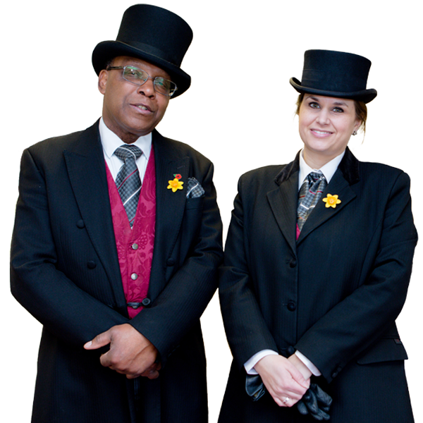 Funeral Directors from diverse backgrounds smiling