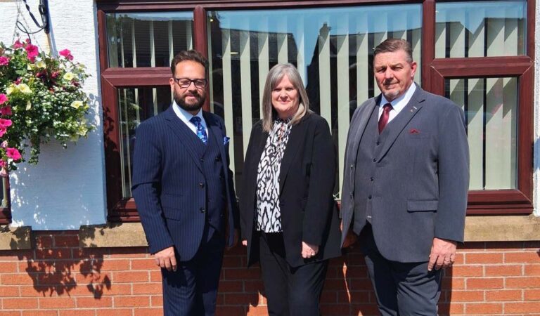The new management team at Box Bros Ltd – Andrew Whitaker, Kim Bonar and David Potts.